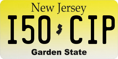NJ license plate I50CIP