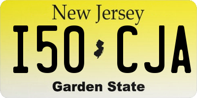 NJ license plate I50CJA
