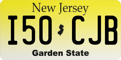NJ license plate I50CJB