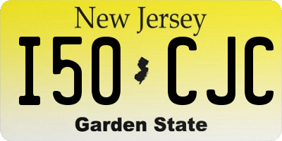 NJ license plate I50CJC