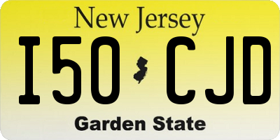 NJ license plate I50CJD