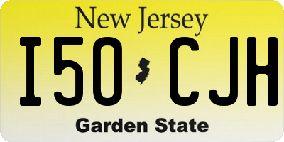 NJ license plate I50CJH
