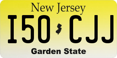 NJ license plate I50CJJ