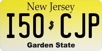 NJ license plate I50CJP