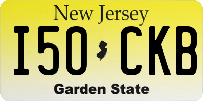 NJ license plate I50CKB