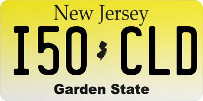 NJ license plate I50CLD