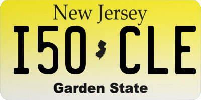 NJ license plate I50CLE