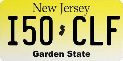 NJ license plate I50CLF