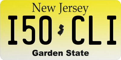 NJ license plate I50CLI