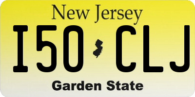 NJ license plate I50CLJ