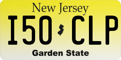 NJ license plate I50CLP