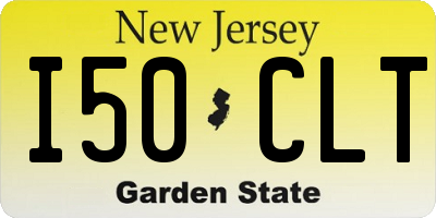 NJ license plate I50CLT