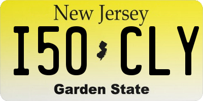 NJ license plate I50CLY