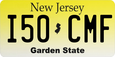 NJ license plate I50CMF