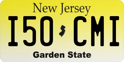 NJ license plate I50CMI