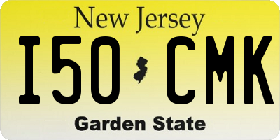 NJ license plate I50CMK