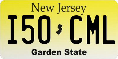 NJ license plate I50CML