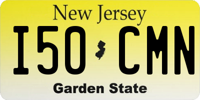 NJ license plate I50CMN