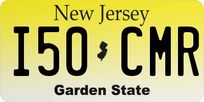 NJ license plate I50CMR