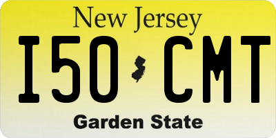 NJ license plate I50CMT