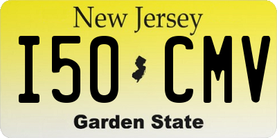NJ license plate I50CMV