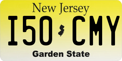 NJ license plate I50CMY