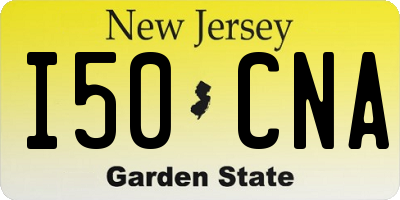 NJ license plate I50CNA