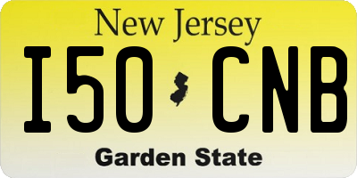NJ license plate I50CNB