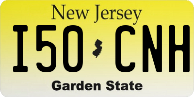 NJ license plate I50CNH