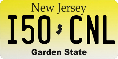 NJ license plate I50CNL