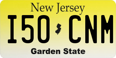 NJ license plate I50CNM