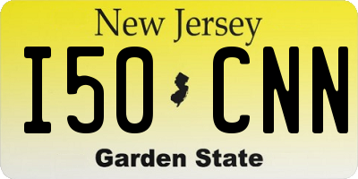 NJ license plate I50CNN