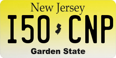 NJ license plate I50CNP