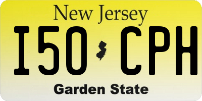 NJ license plate I50CPH