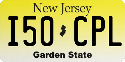 NJ license plate I50CPL