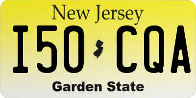 NJ license plate I50CQA