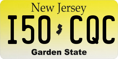 NJ license plate I50CQC