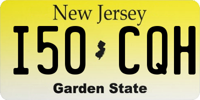 NJ license plate I50CQH