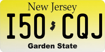 NJ license plate I50CQJ