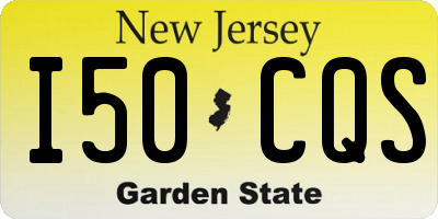 NJ license plate I50CQS