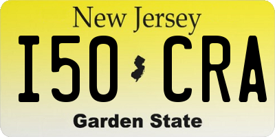 NJ license plate I50CRA