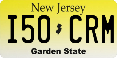 NJ license plate I50CRM