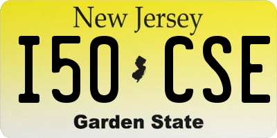 NJ license plate I50CSE
