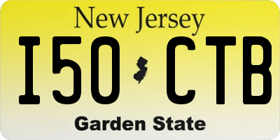 NJ license plate I50CTB