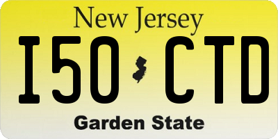 NJ license plate I50CTD