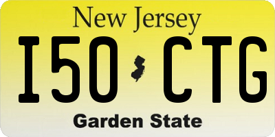 NJ license plate I50CTG