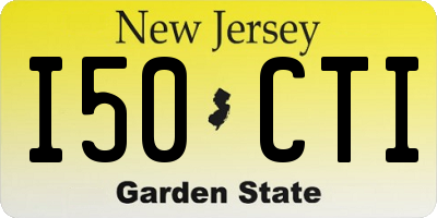 NJ license plate I50CTI