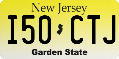 NJ license plate I50CTJ