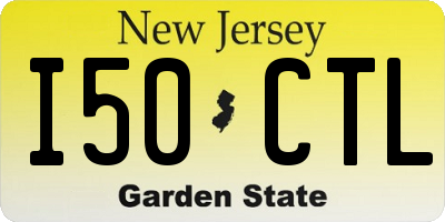 NJ license plate I50CTL
