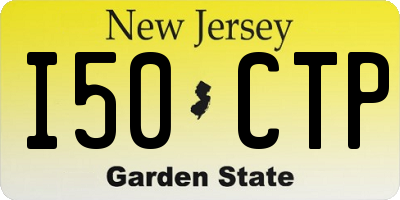 NJ license plate I50CTP